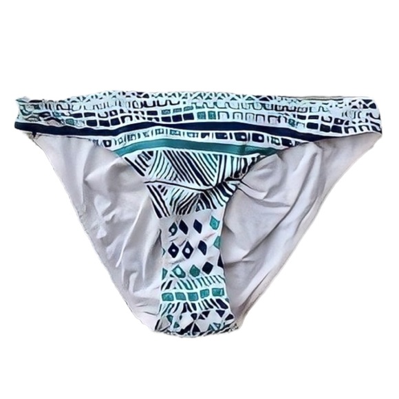 Rachel Pally Blue Aloha Hawaii Back Tie Bikini Bottoms with Cutout - Picture 2 of 8